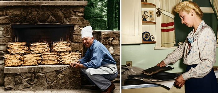 Grilling Trout at Leisure Hours