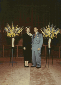 Mom and Dad getting married.